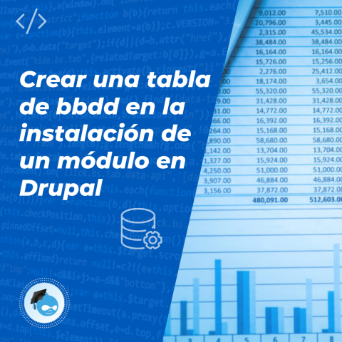 Crear una tabla de bbdd en la instalación de un módulo en Drupal