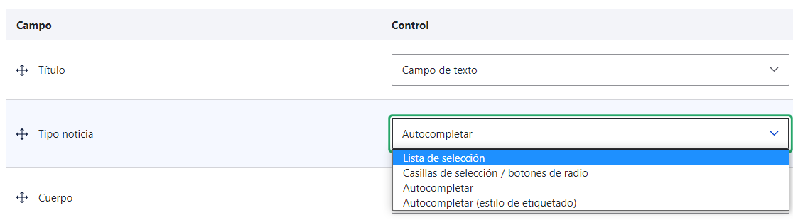 Campo de tipo referencia a termino de taxonomía en Drupal