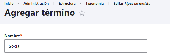 Campo de tipo referencia a termino de taxonomía en Drupal