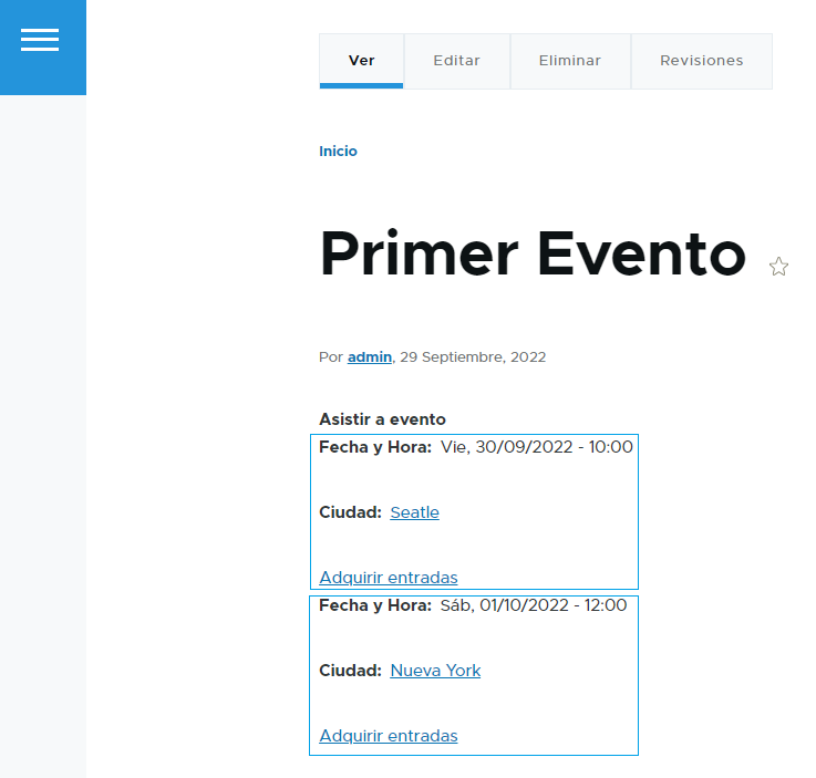 Añadir tipos Paragrahs a contenidos en Drupal