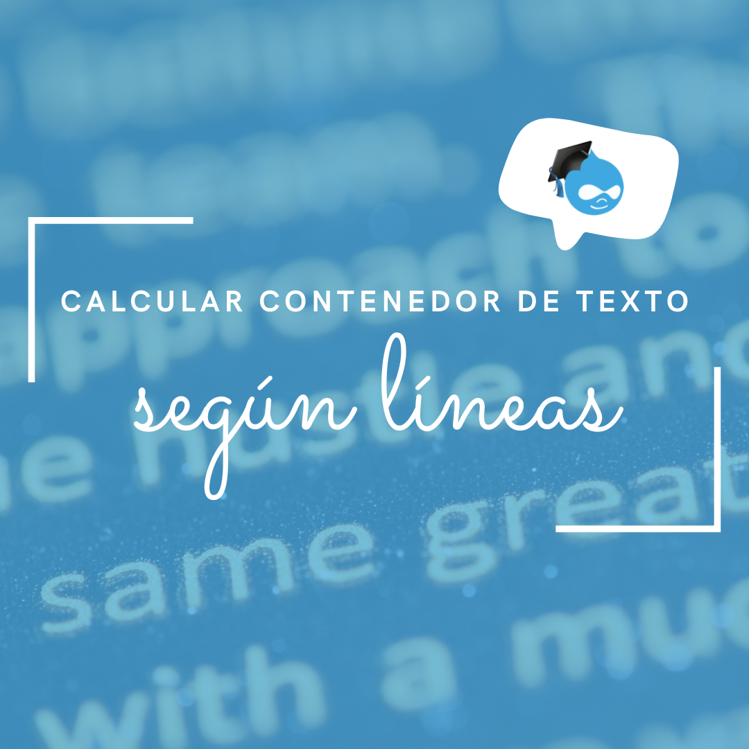 Calcular contenedor de texto segun lineas